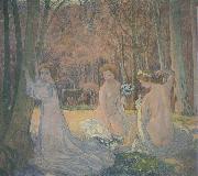 Maurice Denis Spring Landscape with Figures oil painting